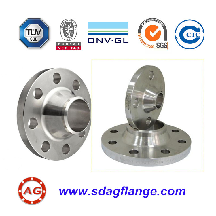 गर्म डूबा जस्ती वेल्डिंग गर्दन Flanges